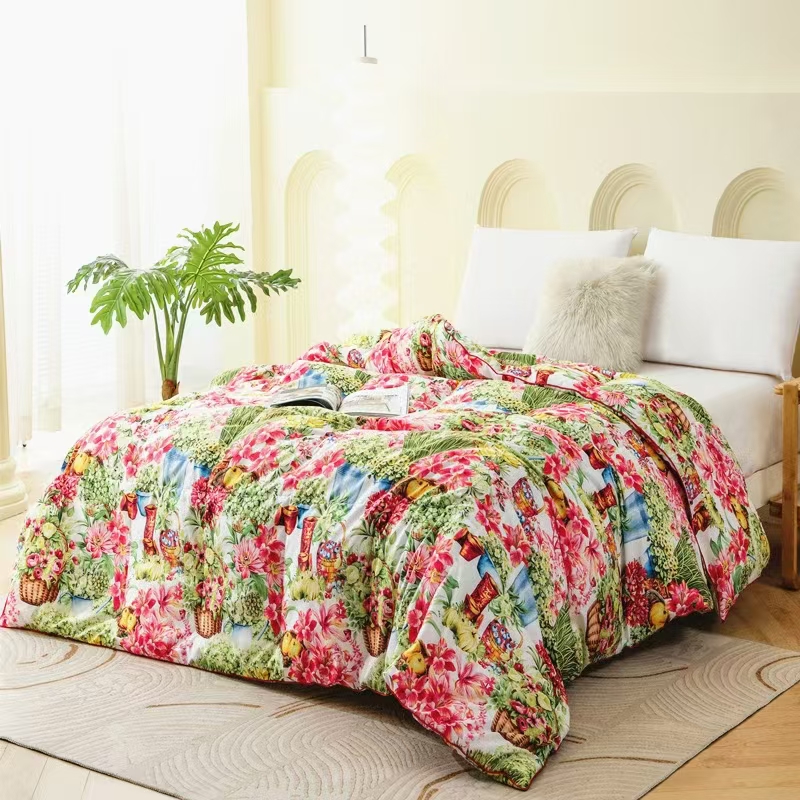 高级定制花韵冬被 暖绒被 床上用品