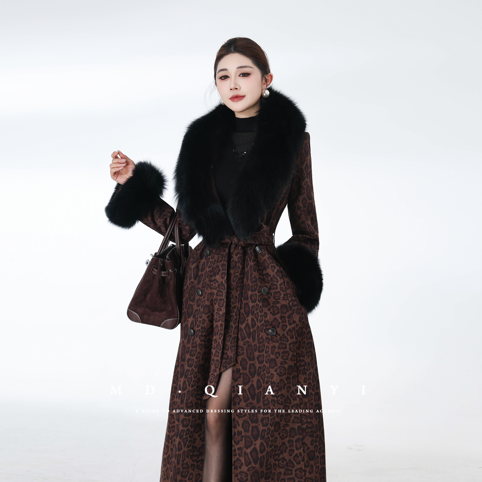 MD定制·杨千亿【蓬松云感】2025冬季新款显瘦气质百搭修身毛呢外套