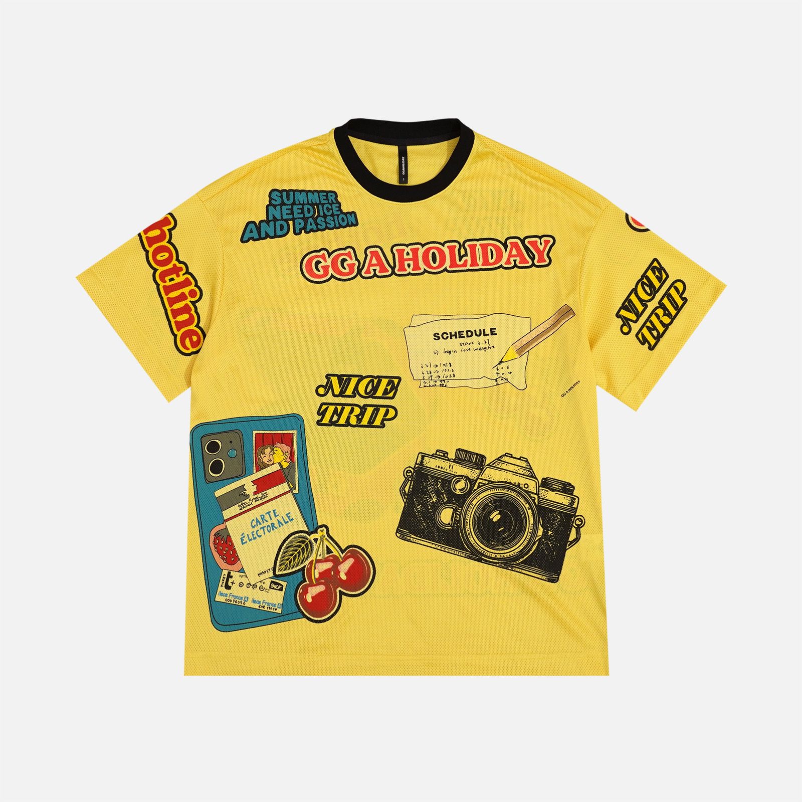 夏季美式宽松街头T恤运动休闲复古潮流短袖高街嘻哈上衣 152571