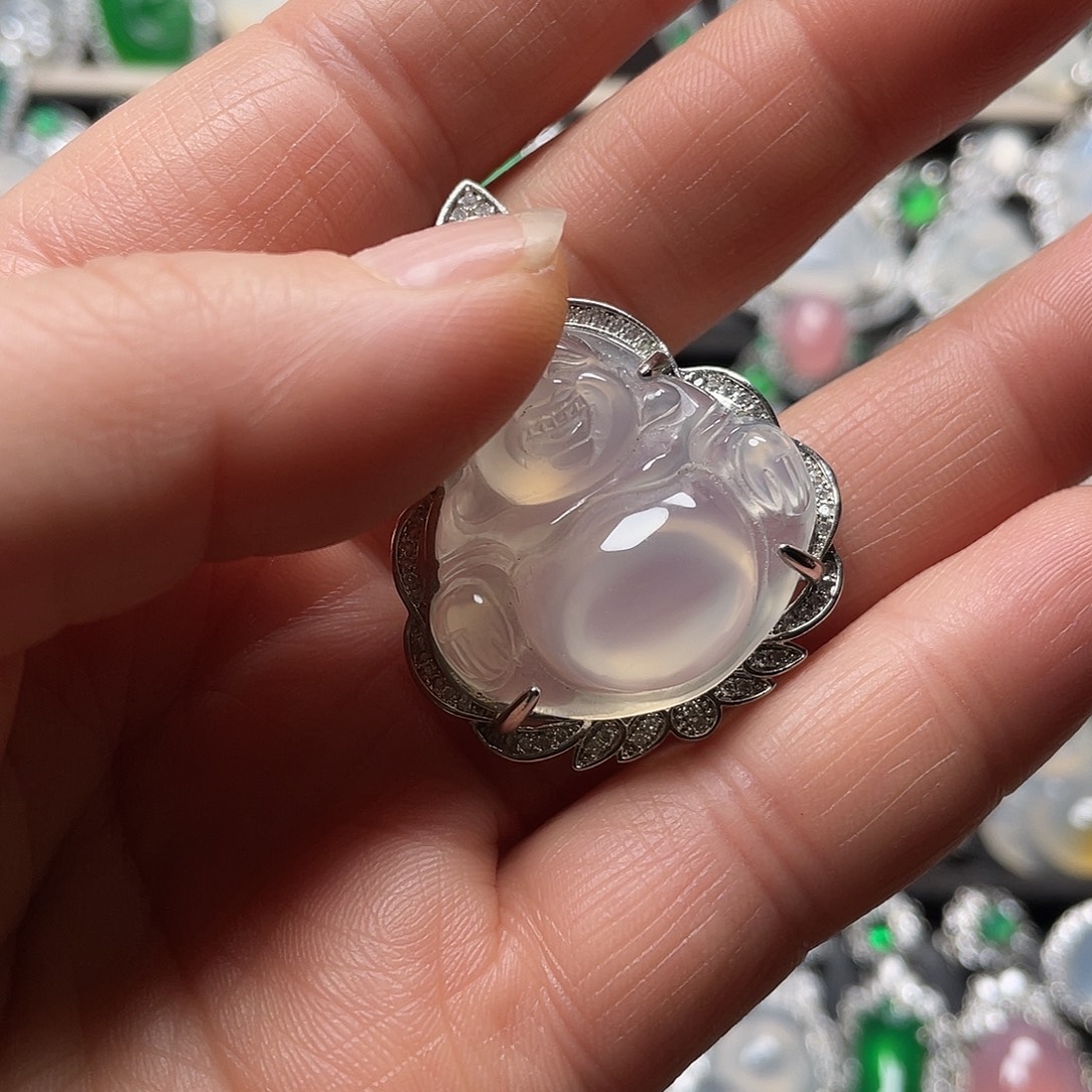 玛瑙/玉髓合金挂件