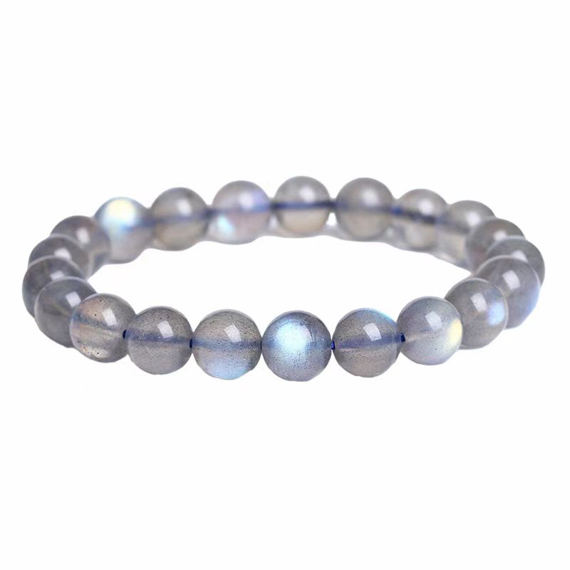 天然强光灰月光手链女 闺蜜同款礼物单圈手串 礼盒装