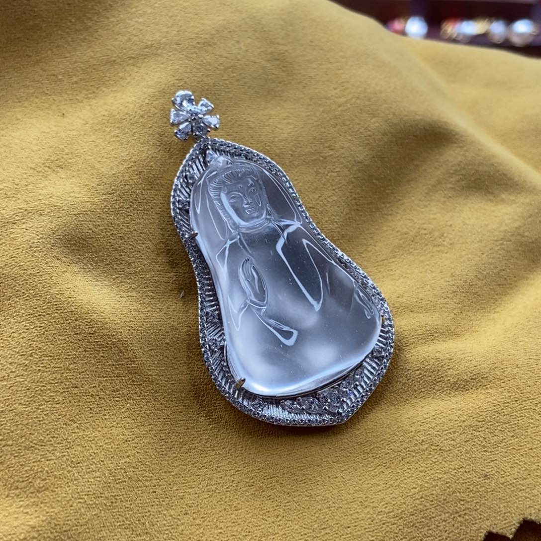 石英质玉颈饰银S925镶嵌C****.