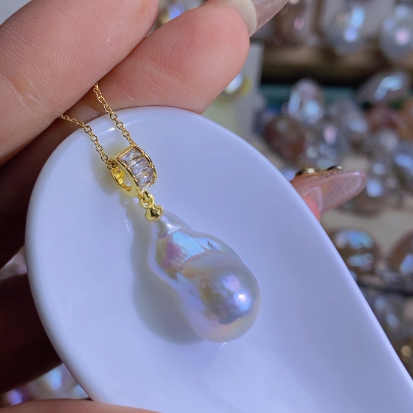 【闪购商品】淡水珍珠天然淡水珍珠（微瑕）合金