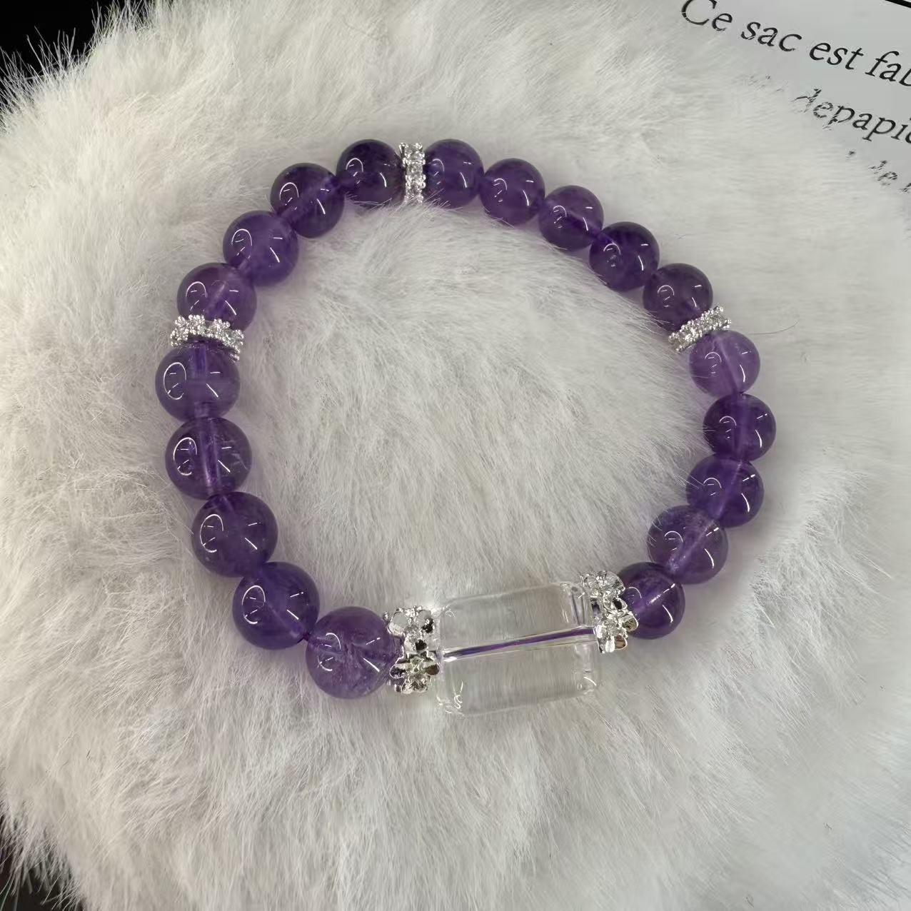 澄意（BY0005）白水/巴西紫水晶/方糖