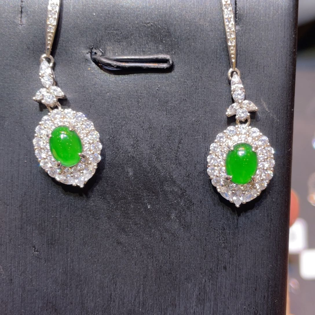 翡翠银S925镶嵌颈饰