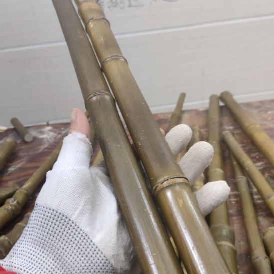 国***物实心玉竹手把件金条料