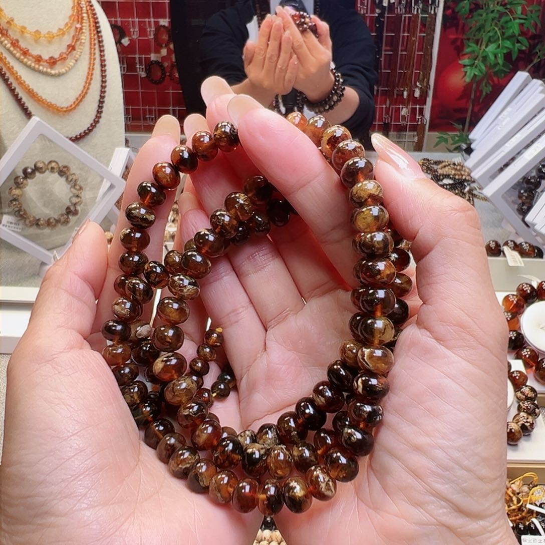 琥珀裸石未镶嵌*️**抚顺琥珀9血蜡108