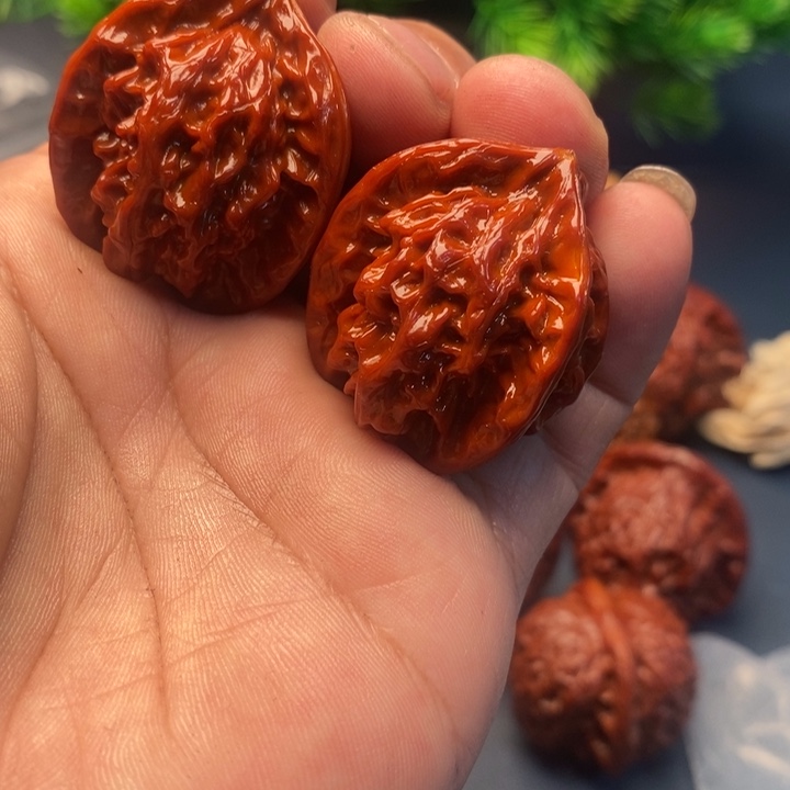 静***雨文玩核桃吊坠三棱夜雨