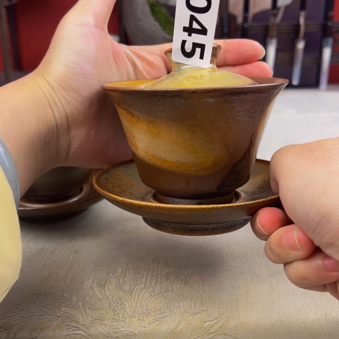 杯子空**力嗯，纯手工柴烧主人杯
