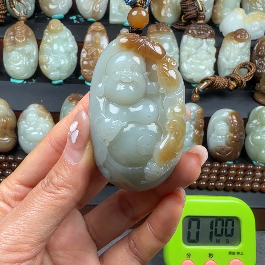 和田玉挂件未镶嵌兔**妈