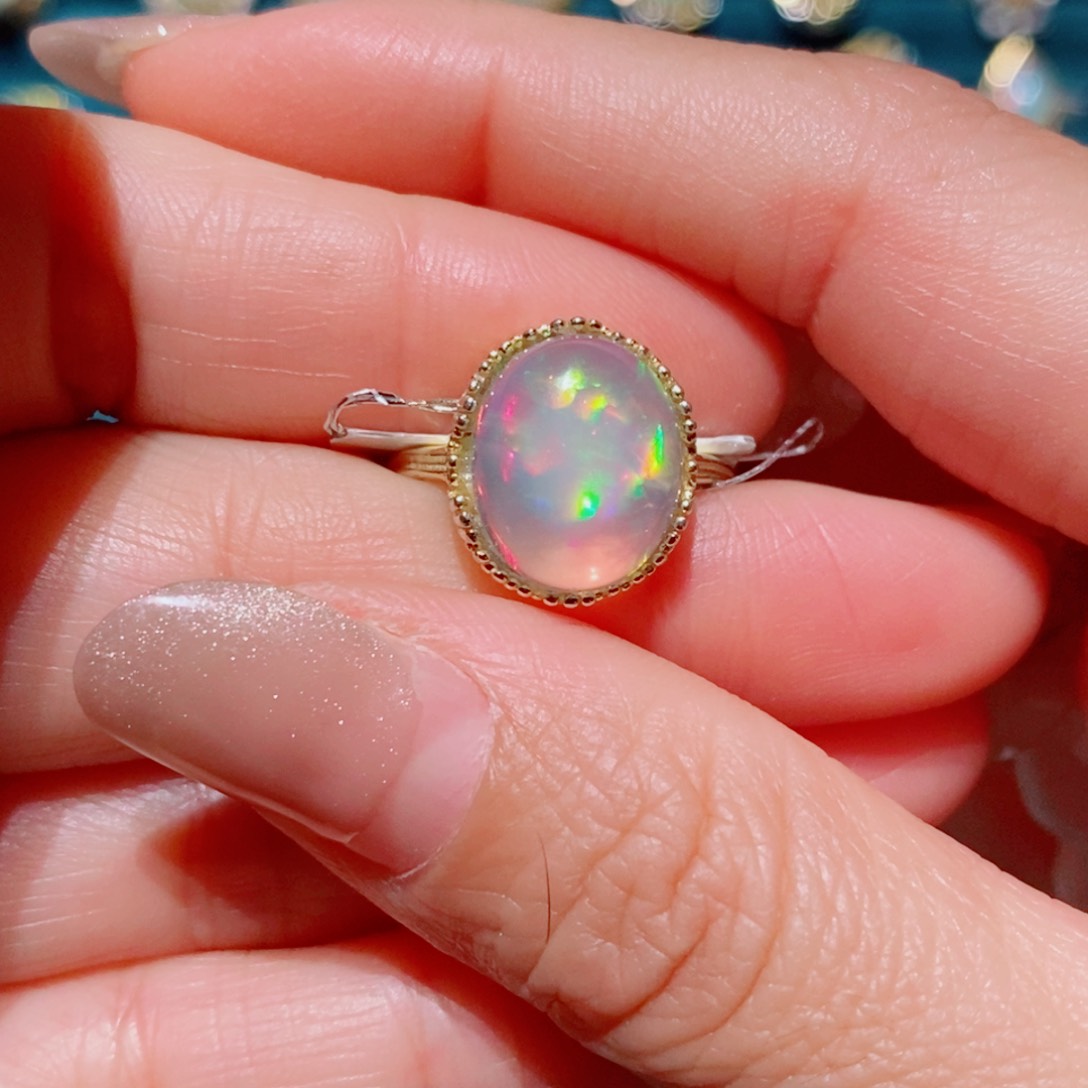 欧泊欧泊戒指银S925镶嵌