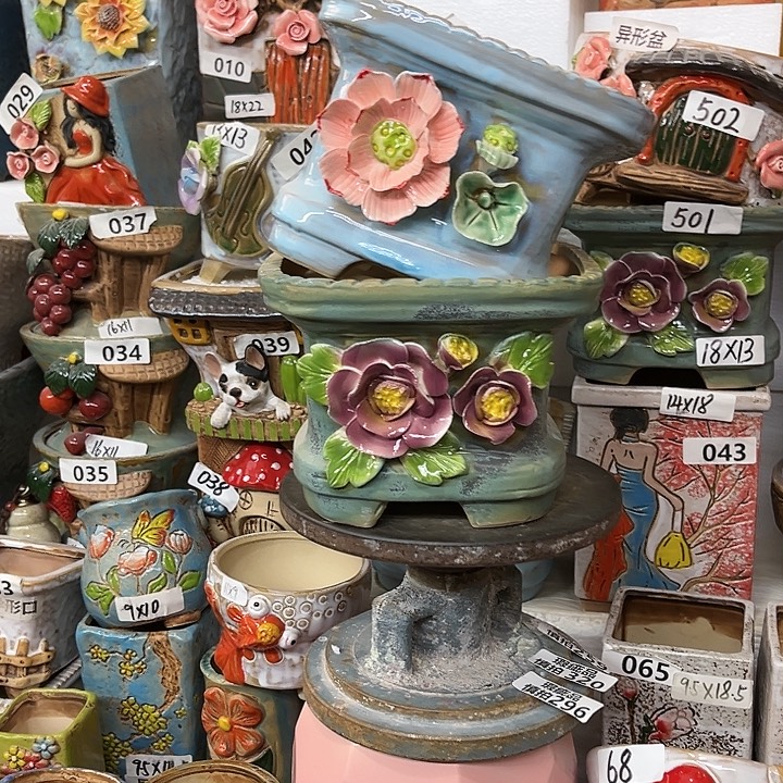 粗陶材质多肉花盆