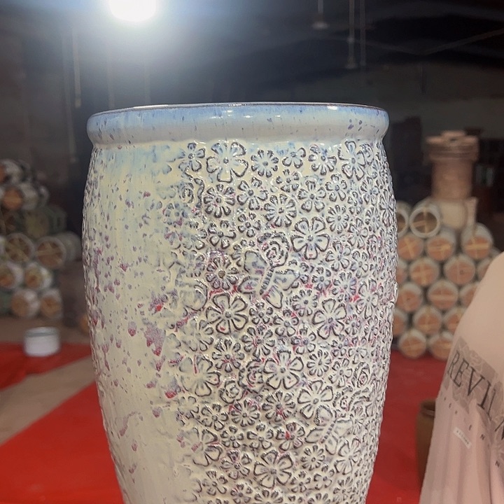 紫砂花盆高30口19