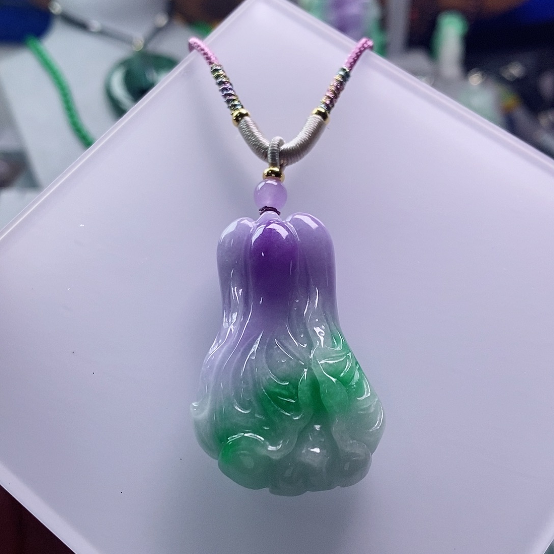 翡翠未镶嵌颈饰翡翠未镶嵌颈饰（赠链）
