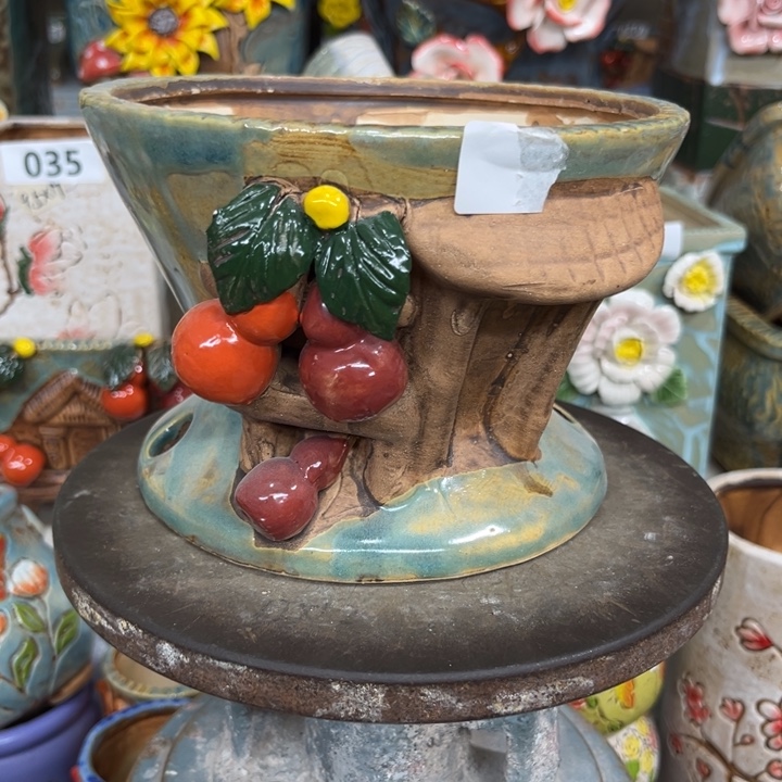 紫砂花盆粗陶材质多肉花盆