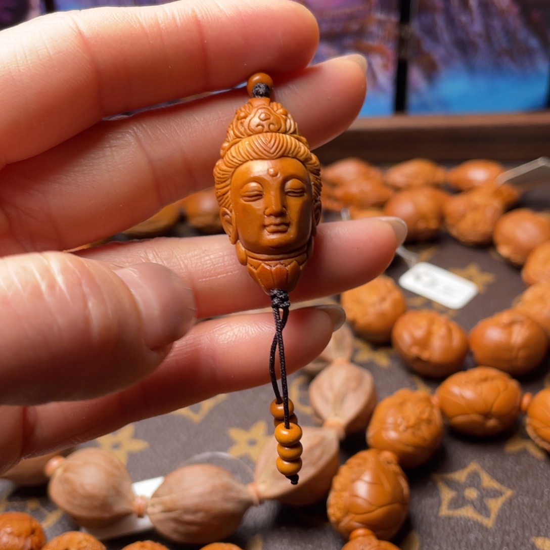 吊坠橄榄核观音单粒