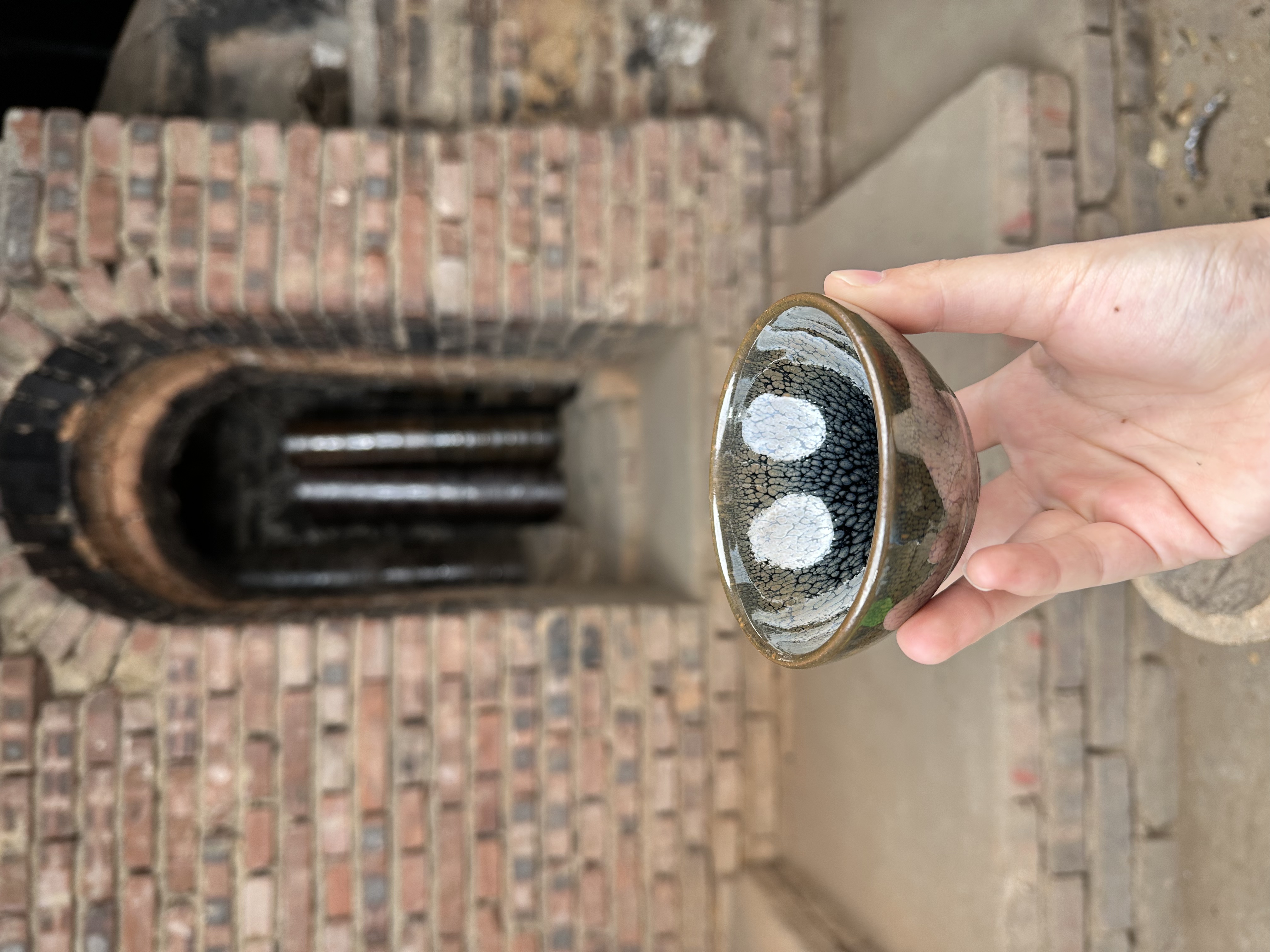 闪购 建窑建盏   复古油滴   茶器主人杯礼盒装带溯源证书   电烧