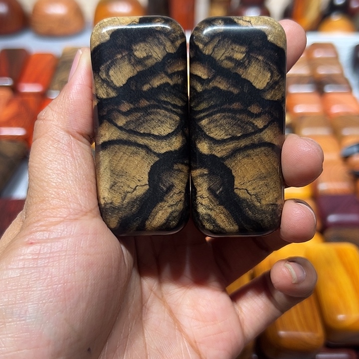 东***东黑白檀木木木木一对