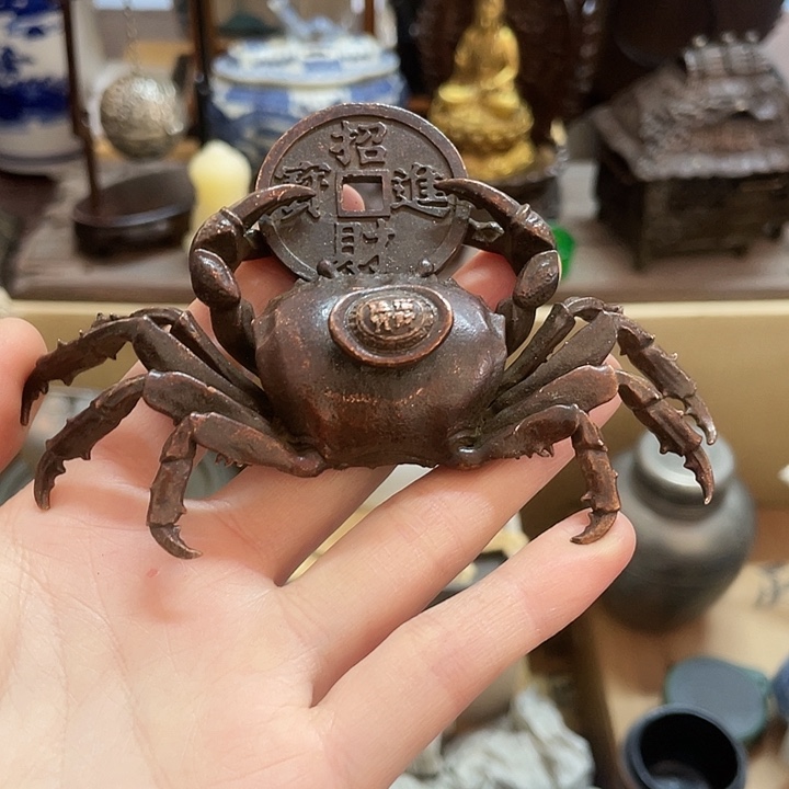 铜中古工艺品摆件