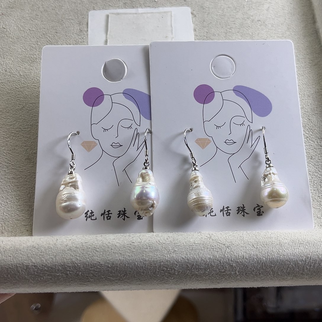 淡水珍珠耳饰未镶嵌【纯恬】多样性发货