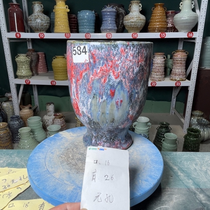 陶景德镇陶瓷花盆花器584
