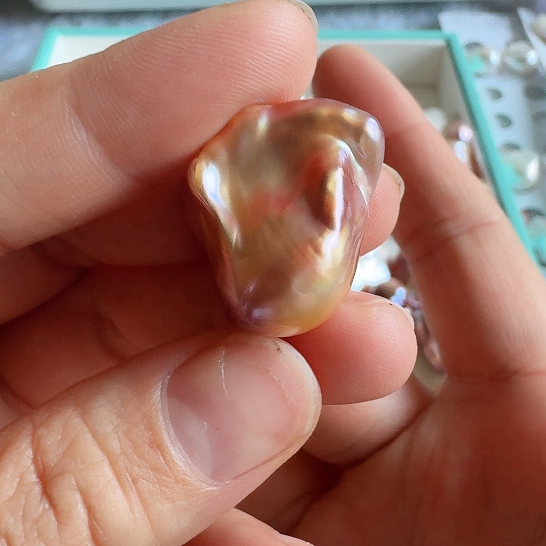 淡水珍珠颈饰银S925镶嵌