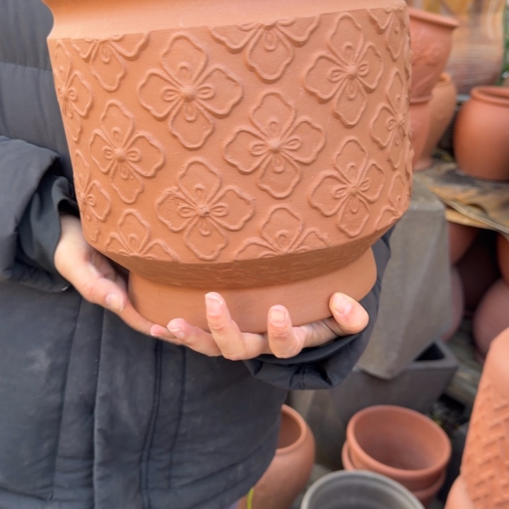 花盆紫砂口25高25宜兴紫砂 