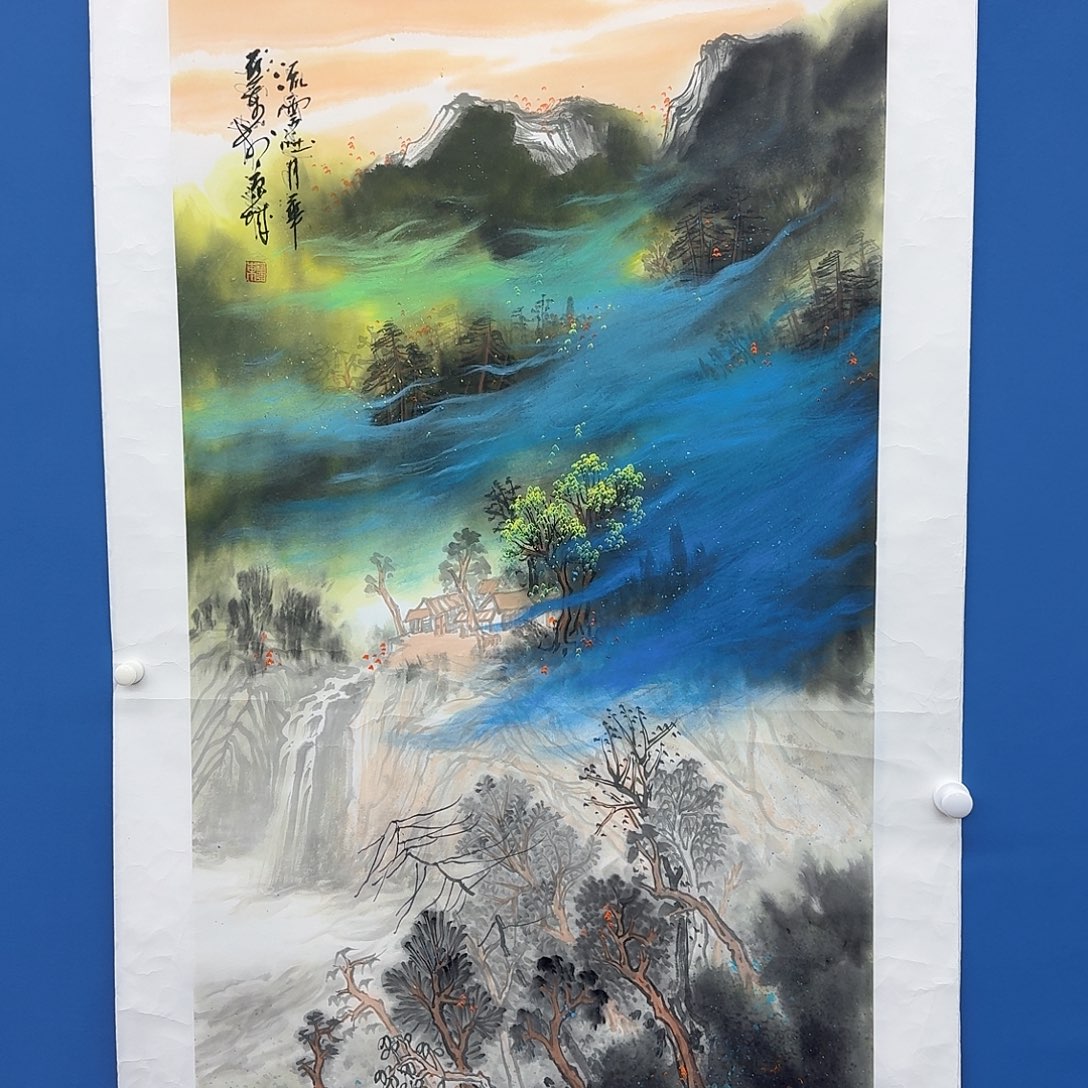 国画多次参加国内外大型