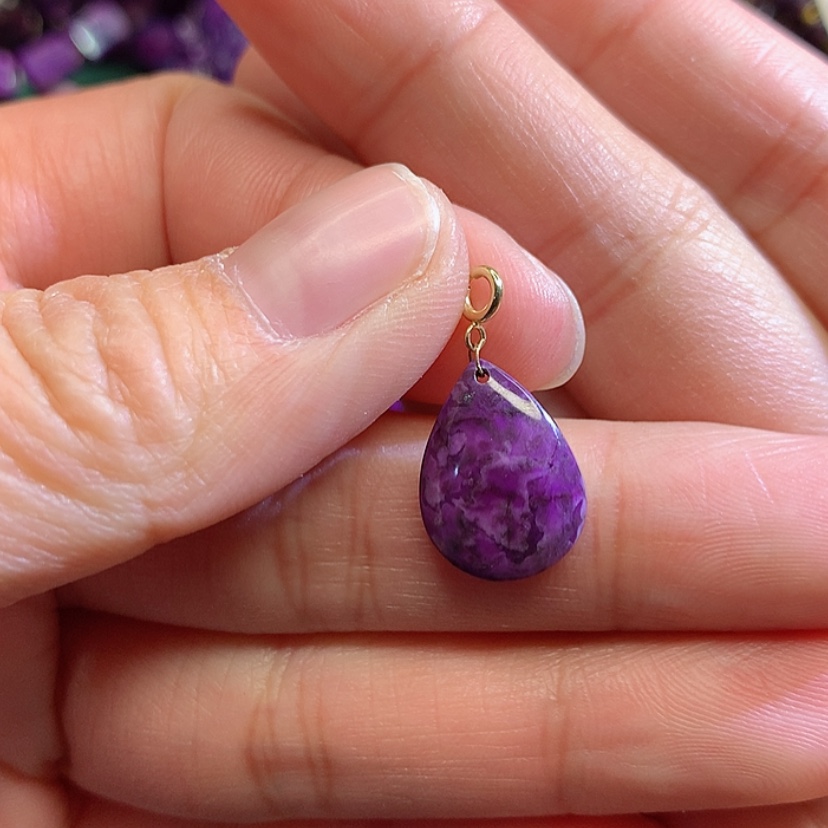 【闪购商品】苏纪石（舒俱来）吊坠18K金镶嵌