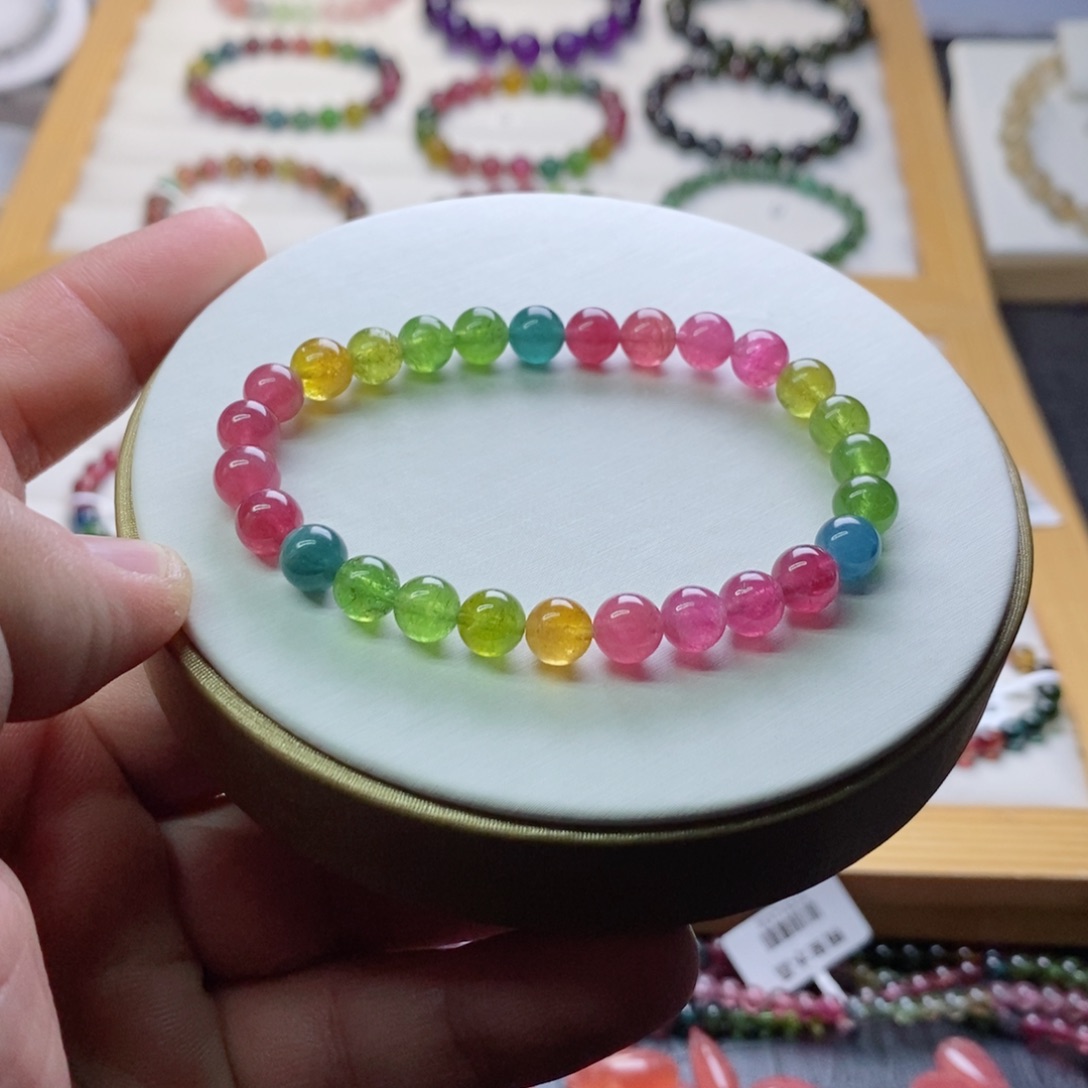 碧玺碧玺手链未镶嵌