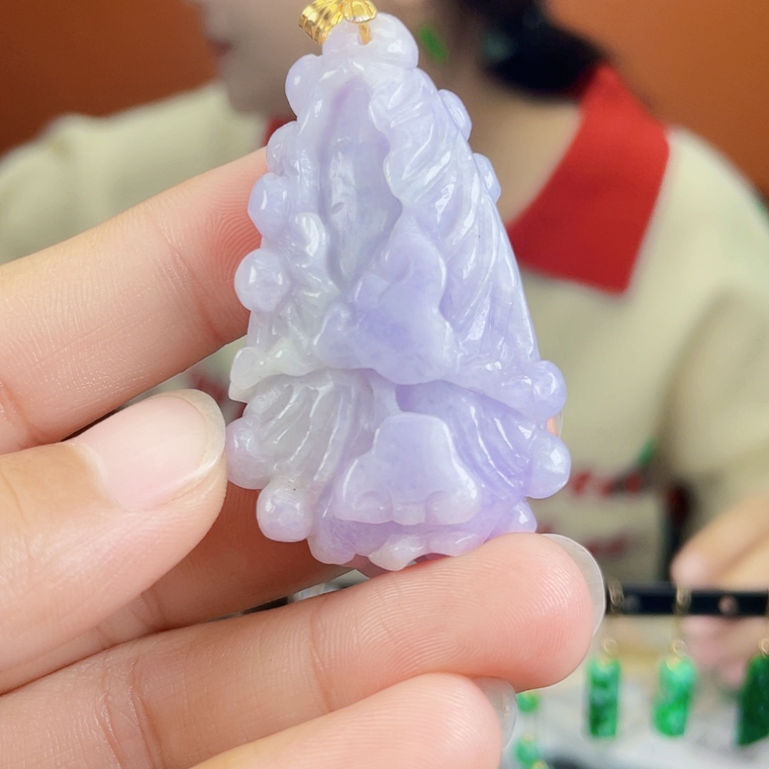 翡翠未镶嵌耳饰饰品