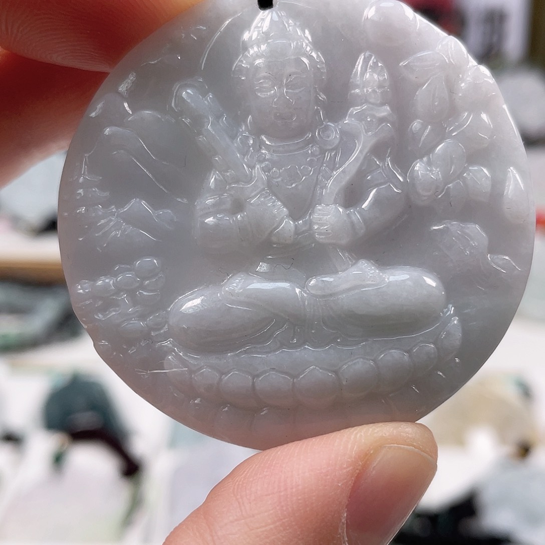 翡翠颈饰未镶嵌0865挂件