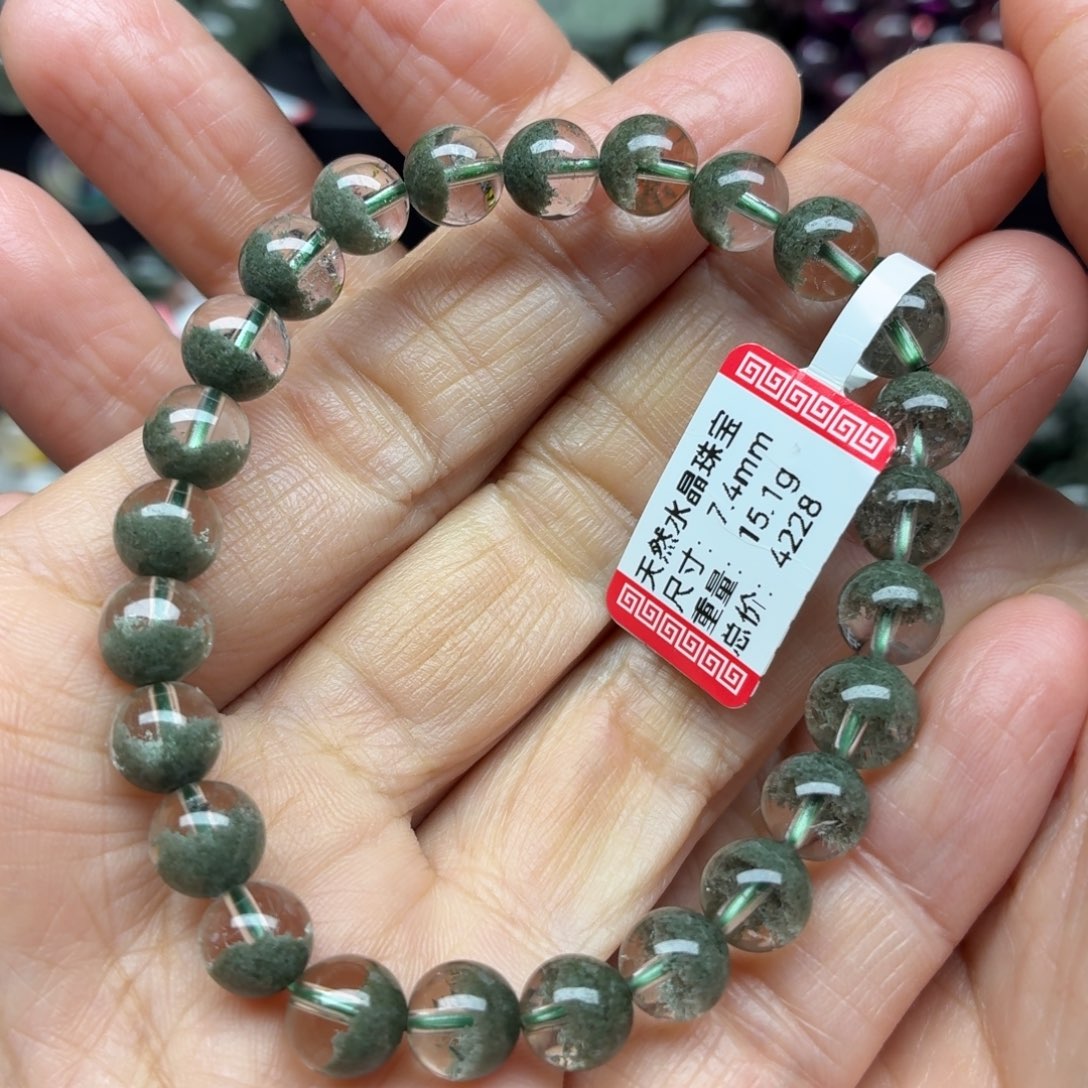 水晶手链未镶嵌天然水晶