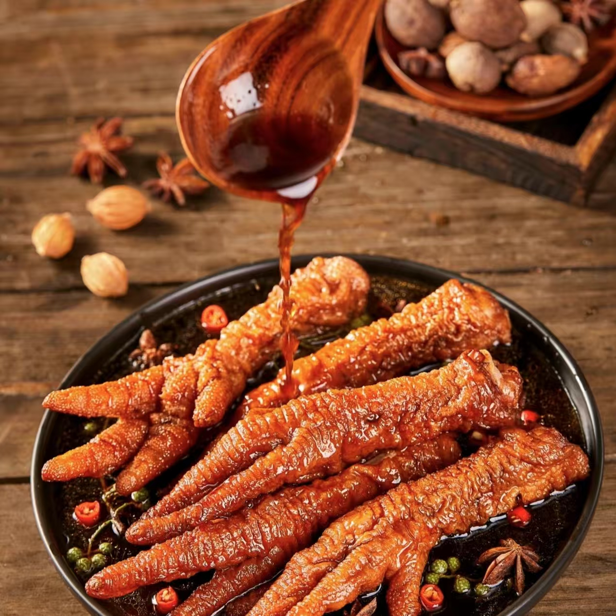 【铁锤妹妹专属】岱客泰山-虎皮鸡爪500g/袋，冷热双吃美味熟食