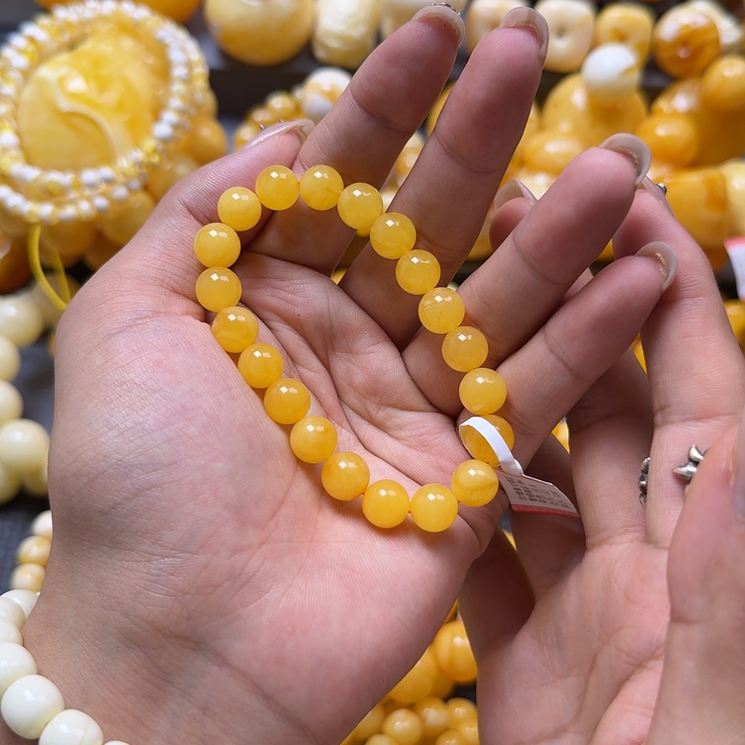 未镶嵌蜜蜡珠宝奇石9mm