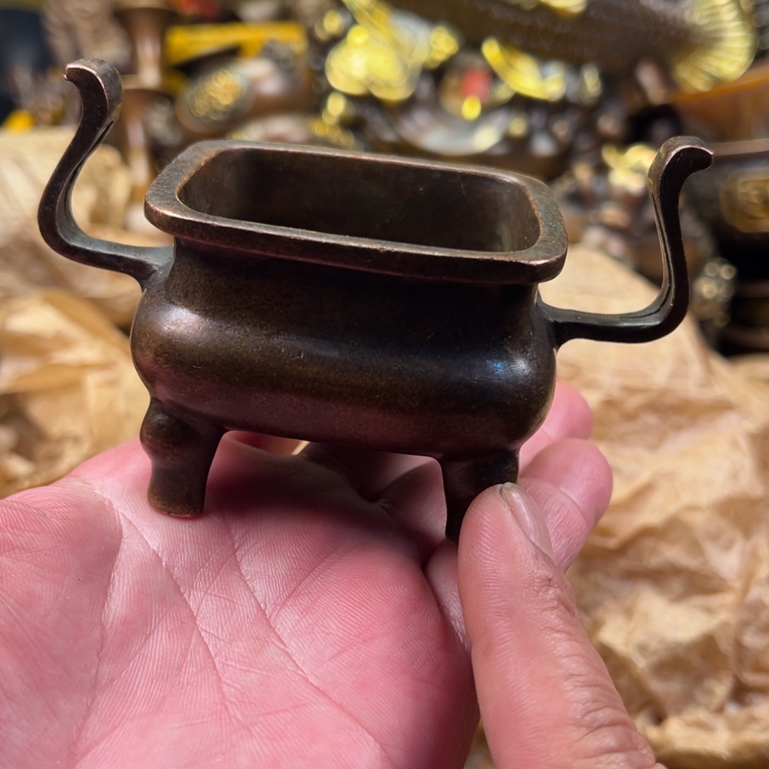 茶壶香炉铜器摆件