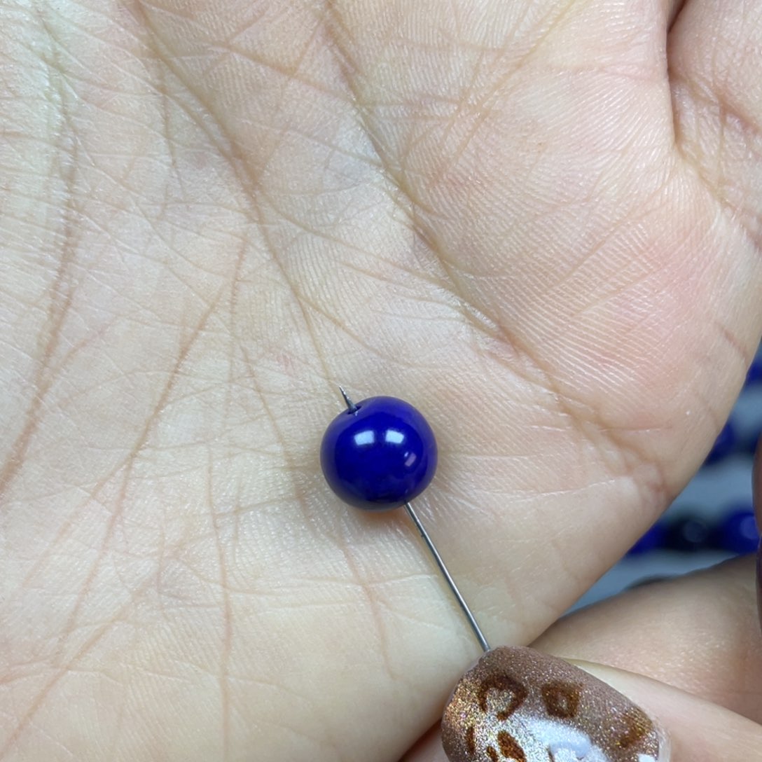 青金石8mm老型单珠未镶嵌H****?