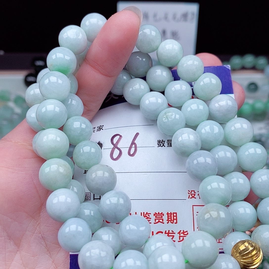 翡翠毛衣链未镶嵌