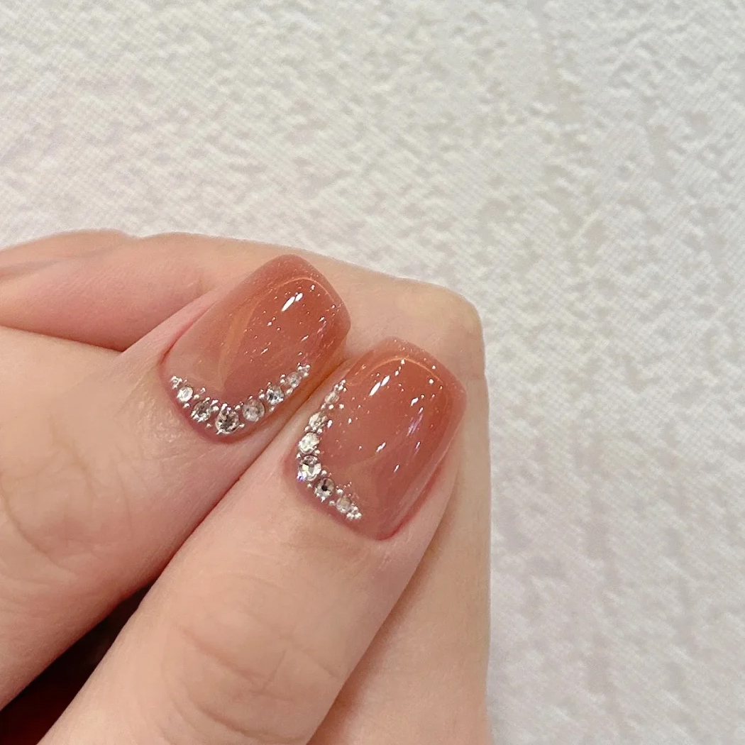 【免照灯】【Q12】朵媛儿凝胶甲贴持久防水甲贴ins指甲贴夏日