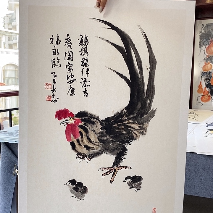 对***歌国画纯手绘国画写意作品