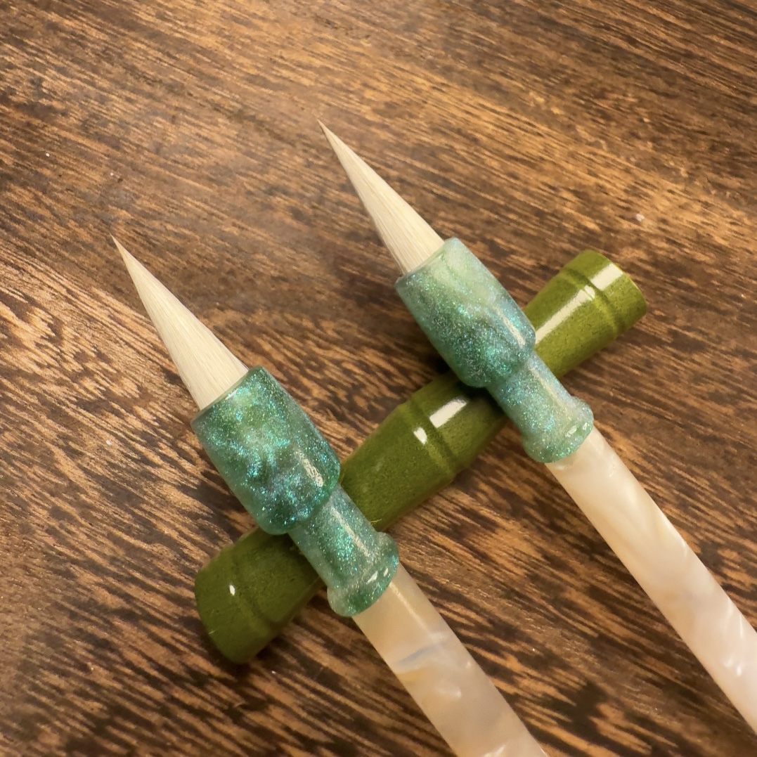 【闲鹤斋·嘉言】出峰2.5 口径0.8 狼羊兼毫 专业级毛笔