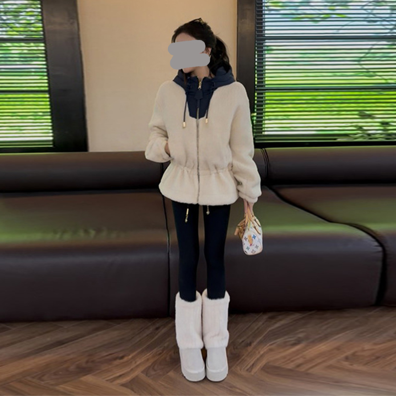 【圣诞滑雪系列】2025年秋冬季新款老花两面穿羊羔绒外套潮