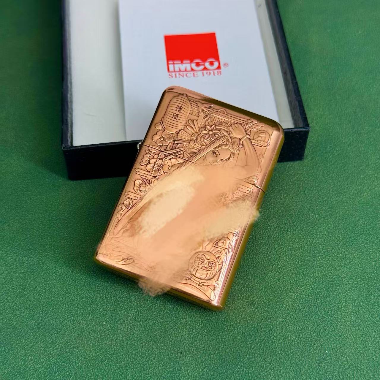 爱酷IMCO 3600紫铜背刀女郎 打火机