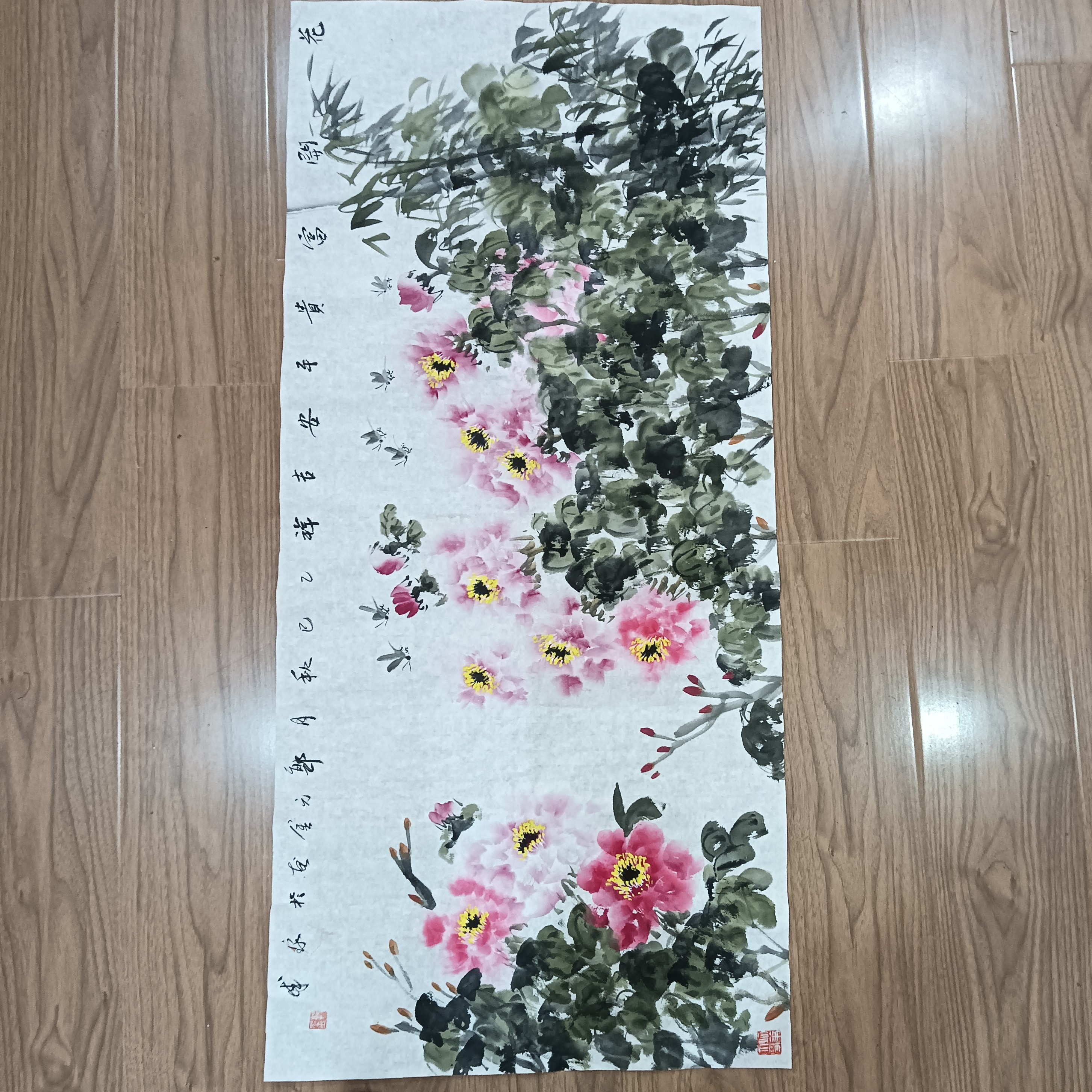 装饰品宣纸作品：宣纸作品适合客厅装饰