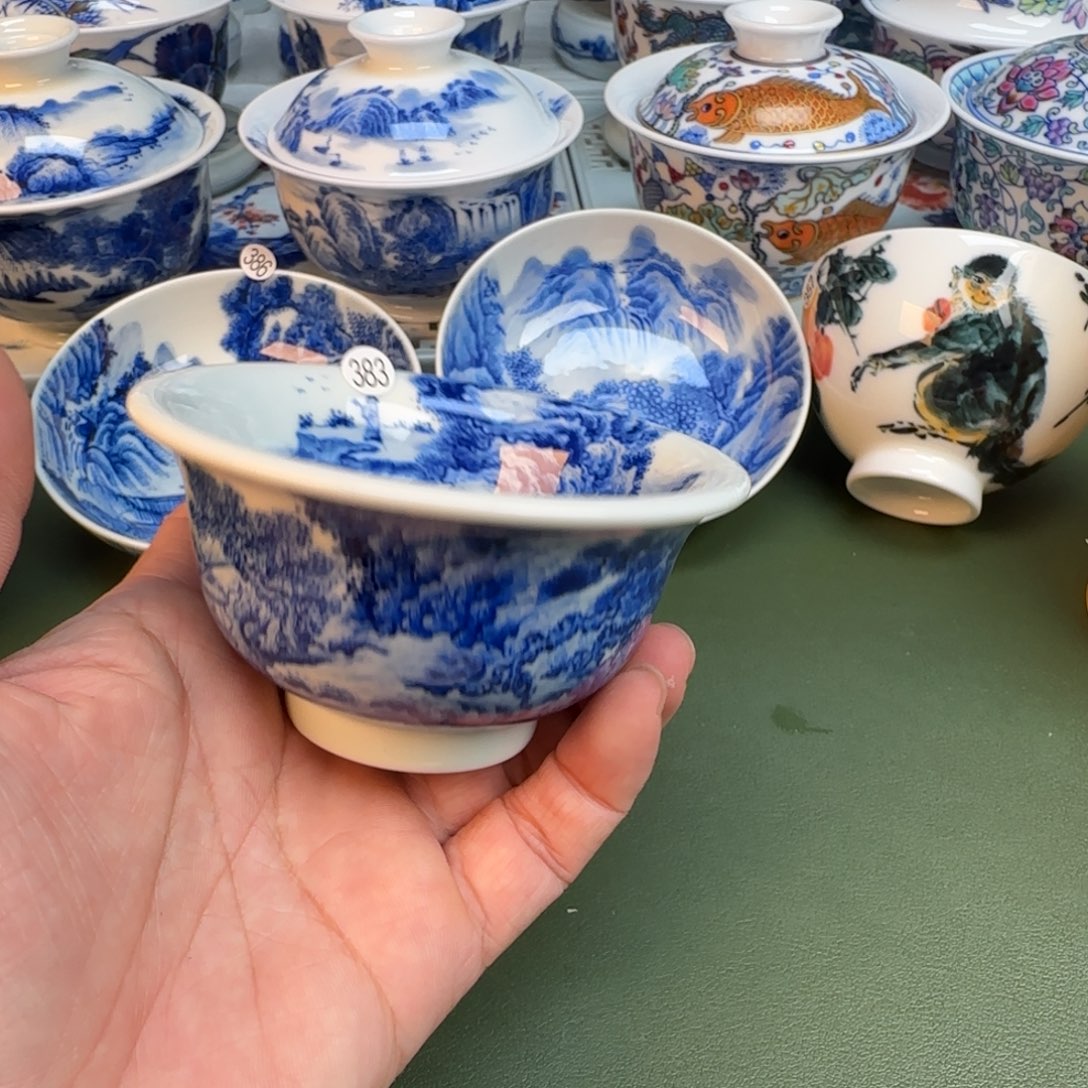 陶纯手工纯手绘茶具383