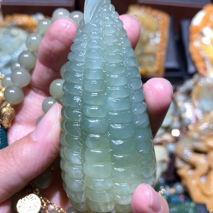 岫玉毛衣链未镶嵌