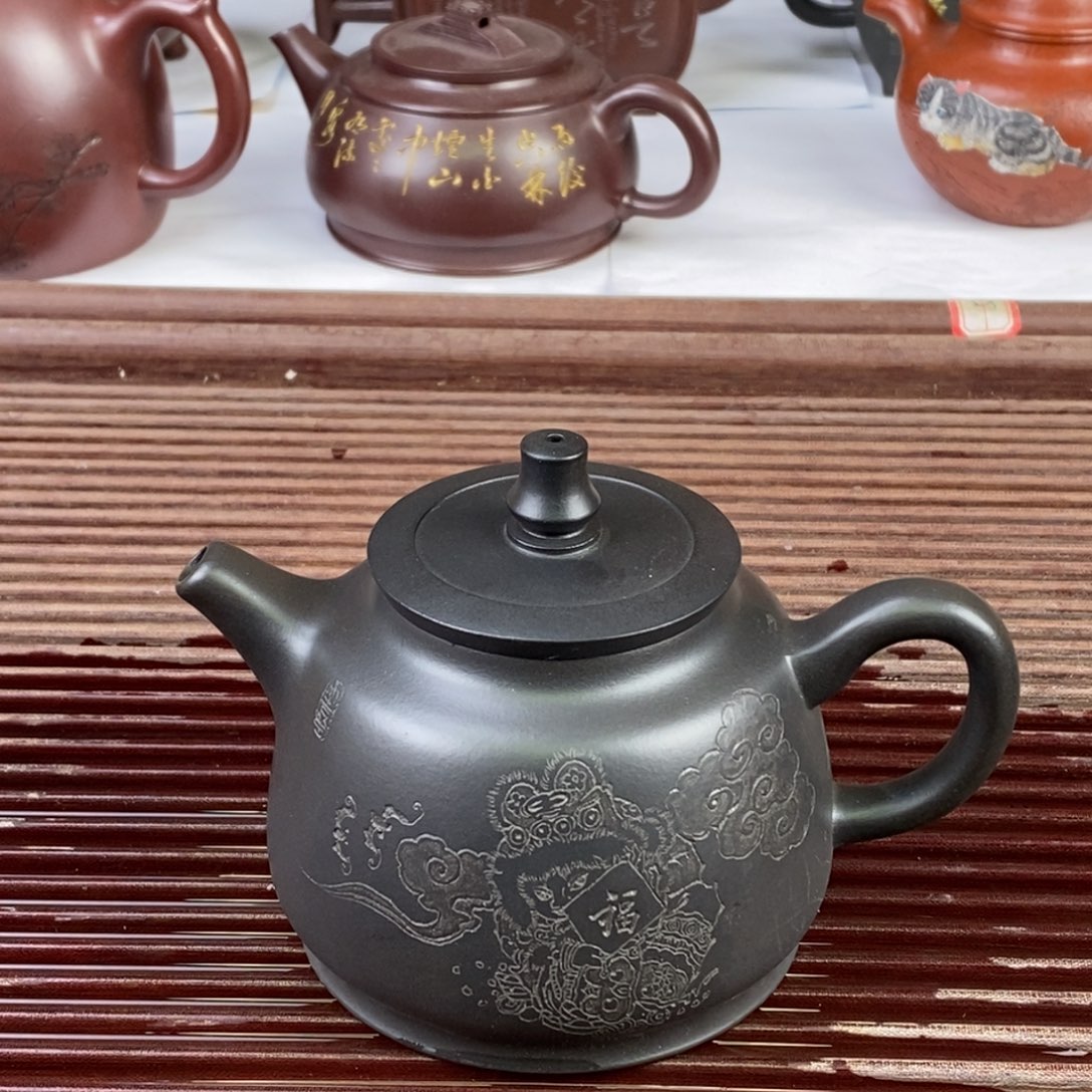 紫砂茶壶白22 圆润
