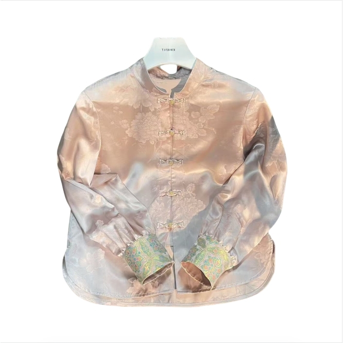 锦丝院 微瑕【雾里看花】新中式叠穿轻奢重工盘扣衬衫SYC67180259