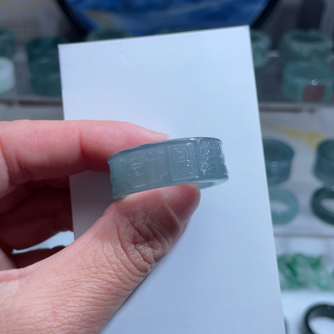 【闪购商品】翡翠戒指未镶嵌小*标戒指
