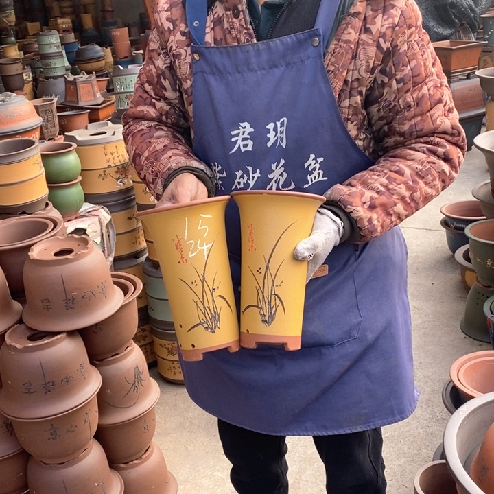 紫砂花盆紫砂花盆